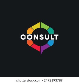 Modern Gradient Consulting agency logo template designs