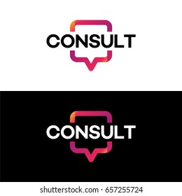 Modern Gradient Consulting Agency Logo Template Designs