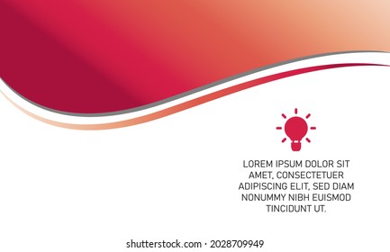 Modern Gradient Curved Background With Abstract Shapes