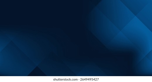 Modern gradient dark navy blue banner simple abstract