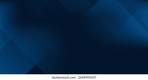 Modern gradient dark navy blue banner simple