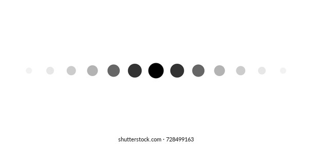 MODERN GRADIENT DESIGN ELEMENT. DOTTED LINE SIMPLE SHAPE. ISOLATED VECTOR ON WHITE BACKGROUND