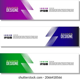 modern gradient dot web banner design, template, poster, business card, etc. by vector design