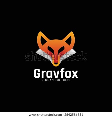 Modern Gradient Fox Head Logo Design