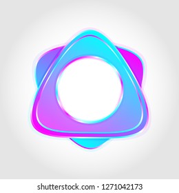 Modern gradient frame for text or photo.