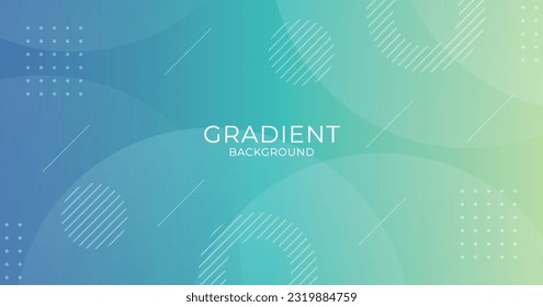 Modern gradient geometric background with line and circle shape. Banner template for ads, cover, poster