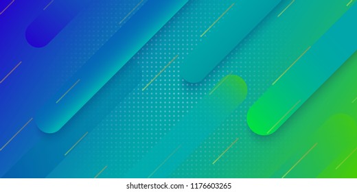 Modern gradient geometric background for poster cover design