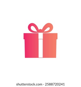 Modern Gradient Gift Box Icon Template
