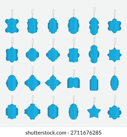 Diseño moderno del Vector del Paquete del sistema de la etiqueta de la caída del gradiente