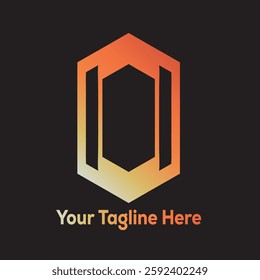 Modern, gradient hexagon logo.  Perfect for branding and corporate identity.