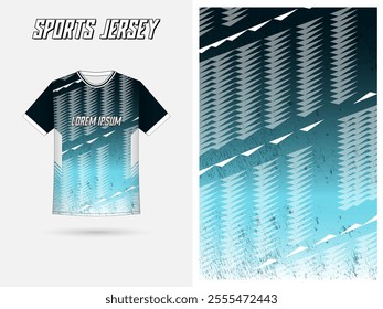 Modern gradient jersey design for men's football or soccer jersey apparel team, editable and perfectly fit for a sophisticated look yet still sporty vibe.