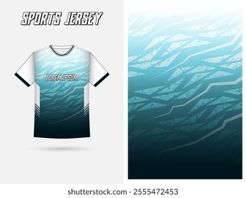 Modern gradient jersey design for men's football or soccer jersey apparel team, editable and perfectly fit for a sophisticated look yet still sporty vibe.