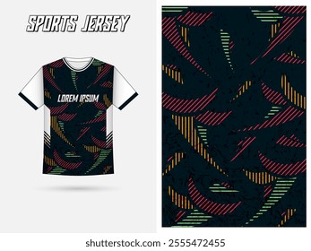 Modern gradient jersey design for men's football or soccer jersey apparel team, editable and perfectly fit for a sophisticated look yet still sporty vibe.