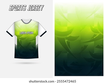 Modern gradient jersey design for men's football or soccer jersey apparel team, editable and perfectly fit for a sophisticated look yet still sporty vibe.