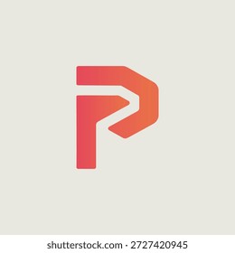 A modern gradient logo featuring a bold, geometric P shape. This clean, vibrant mark works well for tech startups, creative agencies, and brands seeking a contemporary, memorable identity.