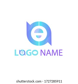 modern gradient logo template with abstract design