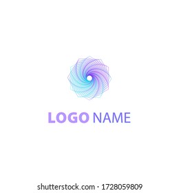 modern gradient logo template with abstract design