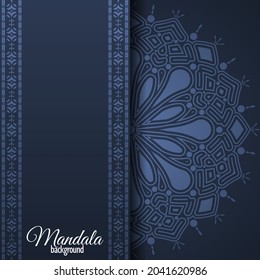Modern gradient mandala background template