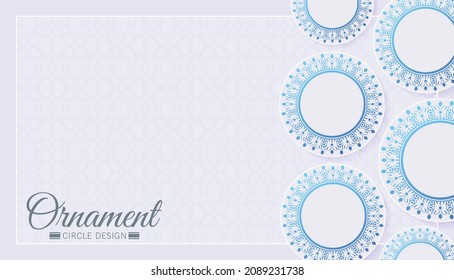 Modern gradient mandala design background