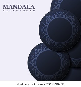 Modern gradient mandala texture background