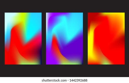 modern gradient mesh cover for brochure,leaflet,flyer catalog in a4 size with colored fluid graphic composition