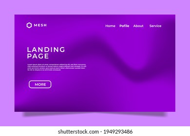 modern gradient mesh landing page template. Creative concept vector multicolored blurred background. Gradient background with color transitions. Smooth and blurry colorful gradient mesh background.