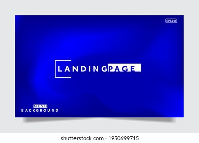 modern gradient mesh landing page template. Creative concept vector multicolored blurred background. Gradient background with color transitions. Smooth and blurry colorful gradient mesh background.