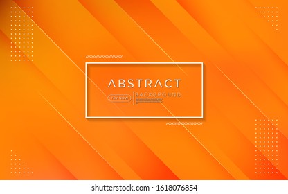 Modern gradient orange colorful background combine with abstract shape and element. 