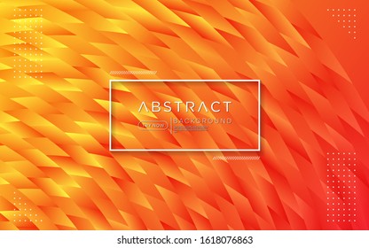 Modern gradient orange colorful background combine with abstract shape and element. 