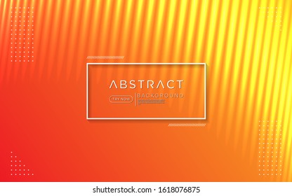 Modern gradient orange colorful background combine with abstract shape and element. 