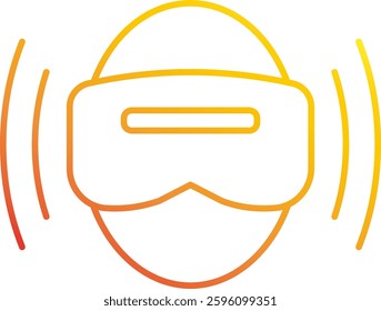 Modern gradient outline icons representing innovation, connectivity, and the digital revolution