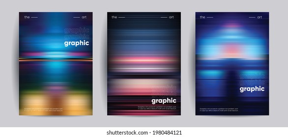 Modern gradient patterns. Brochure cover templates. Vector illustration.