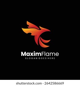 Modern Gradient Phoenix Logo Design