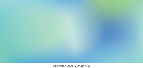 Modern gradient poster background. Minimalist cover template with green and blue perspective geometric prism shapes in motion. Ideal design for social media, banner,  card.