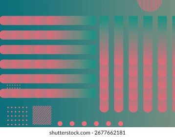 Vetor de fundo de cartaz de gradiente moderno . Modelo de capa com padrão de forma geométrica de cores. Design moderno para arte de banner, folhetos, brochuras, capas e web design