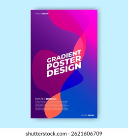 modern gradient poster design template