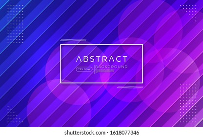 Modern gradient purple pink colorful background combine with abstract shape and element. 