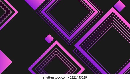 Modern Gradient Purple Squares Rectangle Background