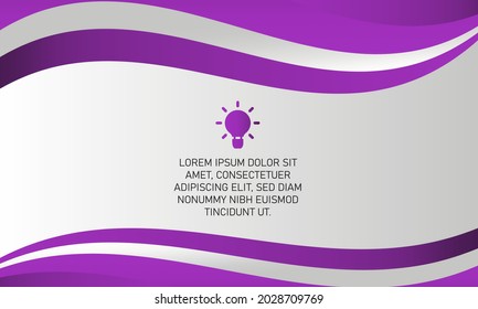 Modern Gradient Purple Wavy Background With Curves