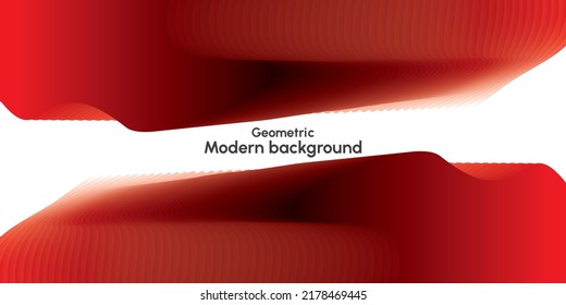 Modern gradient red color shape background