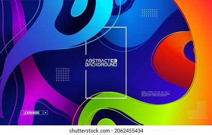Modern gradient shape background. Colorful gradient cover design. Fluid flat shapes composition. Vector modern design elements.