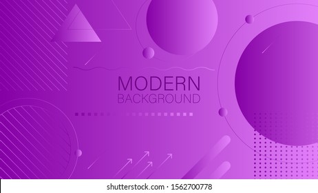 Modern gradient shapes triangle circle line pink background. Use for modern design, cover, template, decorated, brochure,