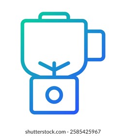 Modern Gradient Smoothie Blender Icon Vector