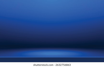 modern gradient soft dark blue light studio room with copy space business background