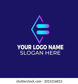 moderno diseño de símbolos de gradiente vector de diseño para la tecnología de la empresa empresarial