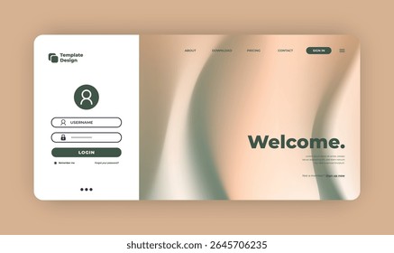 Modern Gradient UI and Web Form Design – Abstract Login Templates, Creative Banners, and Elegant Interface Elements