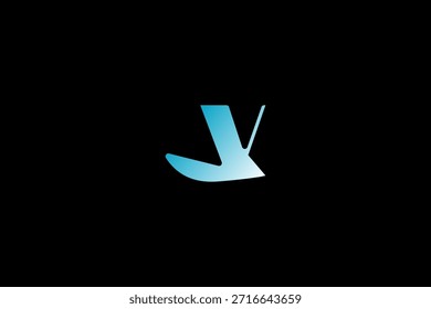 Logotipo de marca de verificación de degradado V moderno: elegante símbolo Abstractas para tecnología, marca e innovación de startups