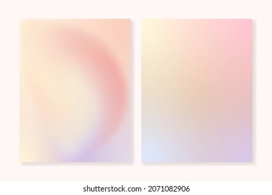 Modern gradient vector backgrounds in pastel colors. For covers, wallpapers, branding, social media and many other projects.