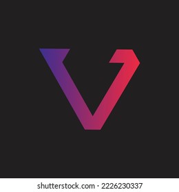 Modern gradient vector logo design 