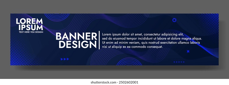 A modern gradient wave banner template with smooth colors, ideal for crafting eye catching headers, promotional banners, and dynamic graphic elements